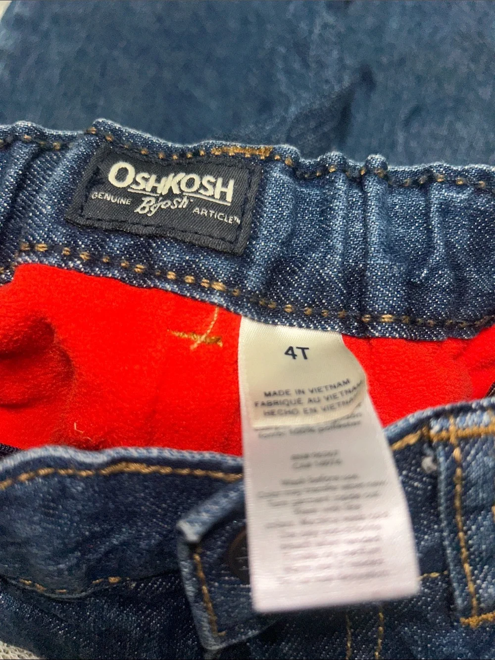OshKosh B'gosh Men's Classic Blue Denim Jeans 0812_07BLK